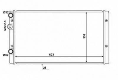 WILMINK GROUP wg1721324 -  Радиатор, охлаждение двигателя